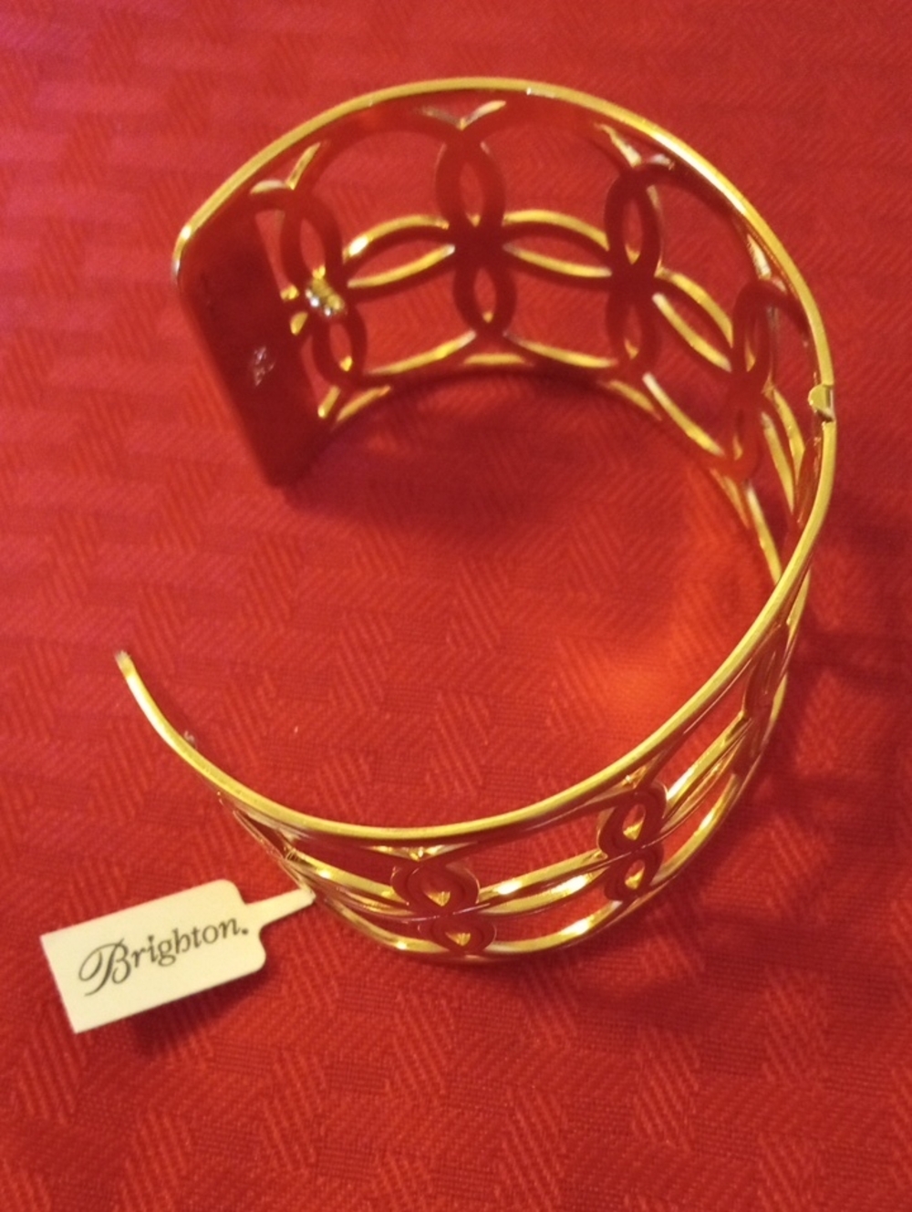 Brand New BRIGHTON  Openwork Floral Cuff Bracelet
